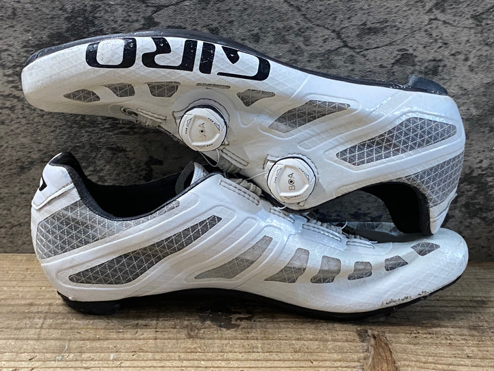 KG541 ジロ GIRO IMPERIAL ビンディングシューズ 白 EU43 3穴 ※インソール欠品