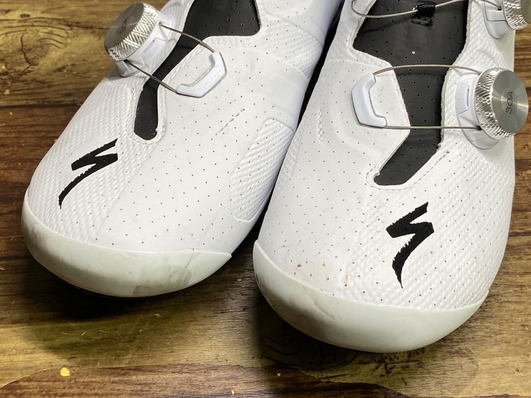 JM424 スペシャライズド SPECIALIZED エスワークス S-WORKS TORCH RD ビンディングシューズ 白 TEAM EU40.5 SPD-SL