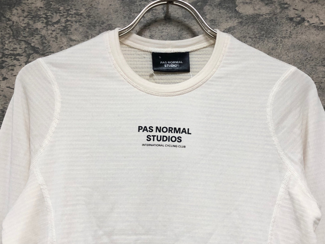 KM712 パスノーマルスタジオ PAS NORMAL STUDIOS THERMAL LONG SLEEVE BASE LAYER 長袖 ベースレイヤー 白 S