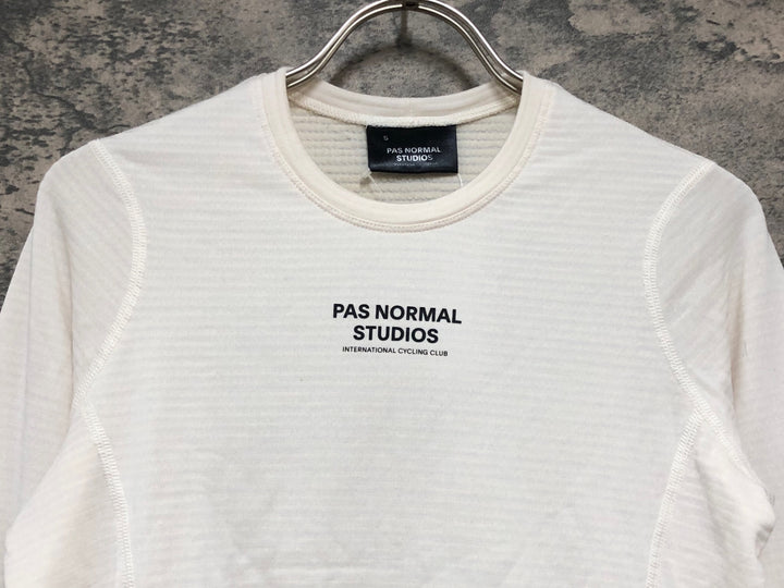 KM712 パスノーマルスタジオ PAS NORMAL STUDIOS THERMAL LONG SLEEVE BASE LAYER 長袖 ベースレイヤー 白 S