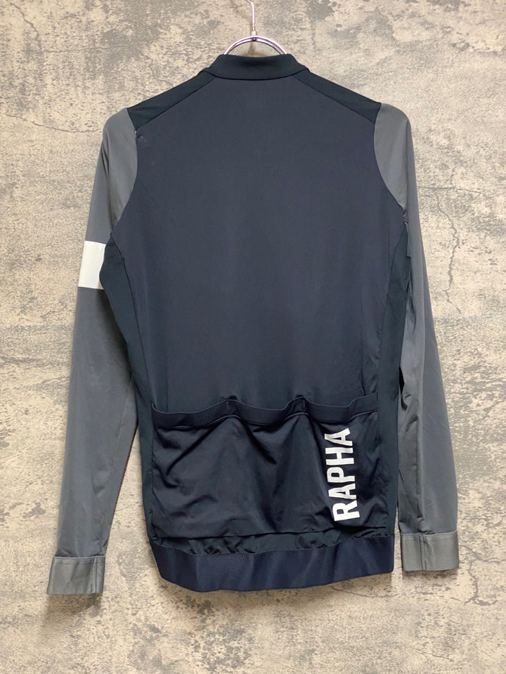 JQ081 ラファ Rapha PRO TEAM TRAINING JERSEY 長袖 サイクルジャージ 黒 M