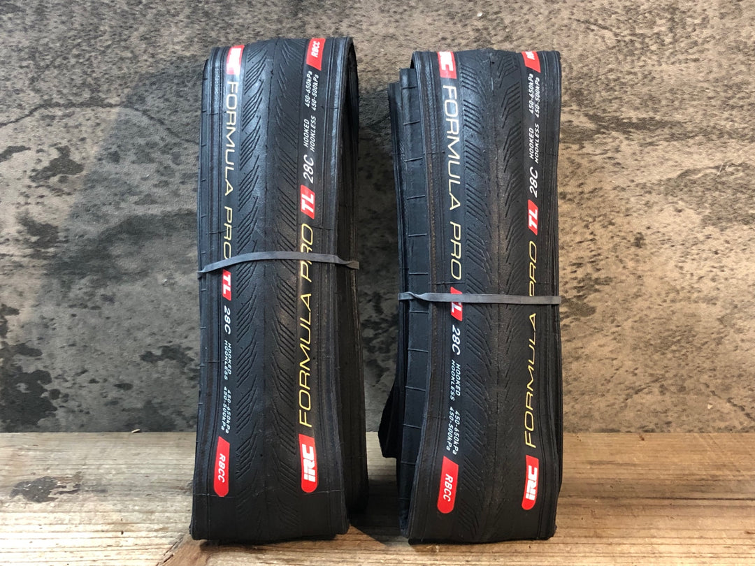 JR597 IRC フォーミュラー FORMULA PRO TL 28C 2本セット チューブレスレディ タイヤ RBCC