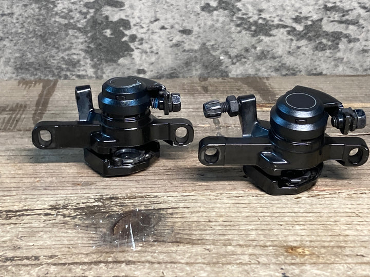 JC576 シマノ SHIMANO BR-R317 機械式 ディスクブレーキ キャリパー 前後セット ※アジャスタ欠品