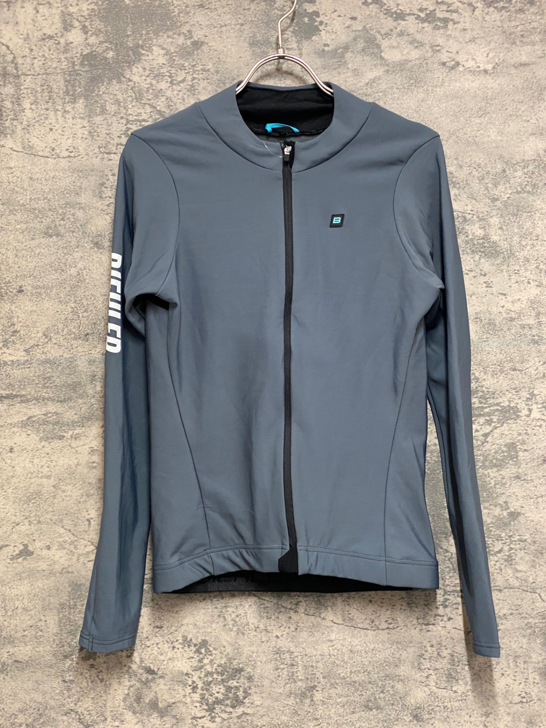 JO054 BIEHLER 長袖 サイクルジャージ グレー M 裏起毛