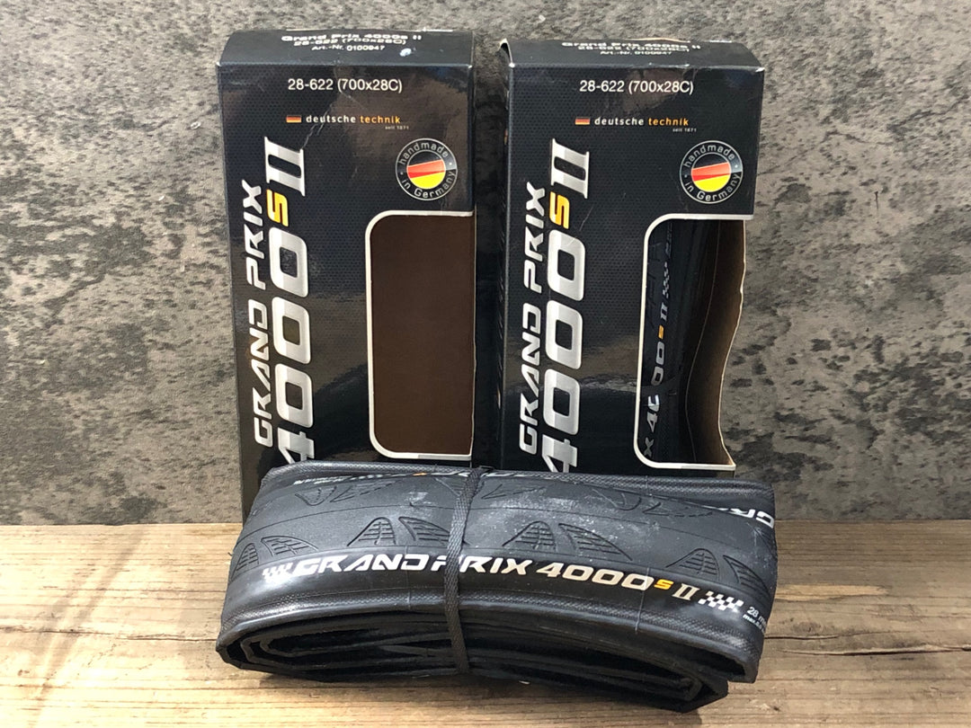 KM527 コンチネンタル Continental GRAND PRIX 4000SⅡ クリンチャータイヤ 700x28C 2本セット