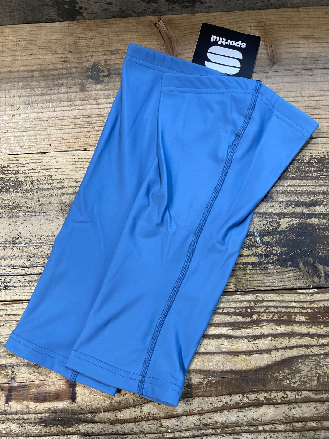 KJ843 スポーツフル sportful knee warmers 裏起毛 ニーウォーマー 青 L