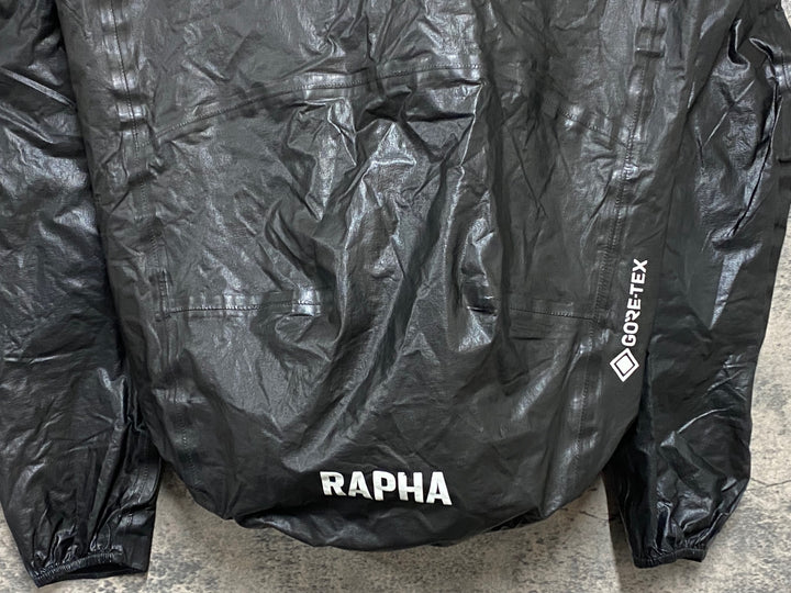 KR570 ラファ Rapha PRO TEAM LIGHTWEIGHT GORE-TEX JACKET 長袖 サイクルジャケット 黒 S ※ジッパー引手破損