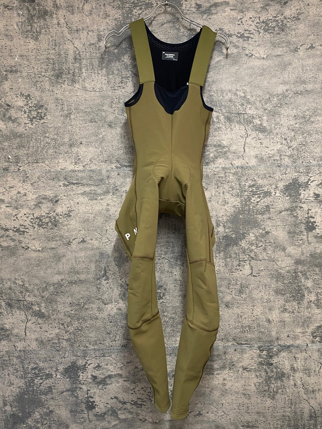 JY491 パスノーマルスタジオ PAS NORMAL STUDIOS Mechanism Deep Winter Long Bibs ビブタイツ オリーブ XS 裏起毛