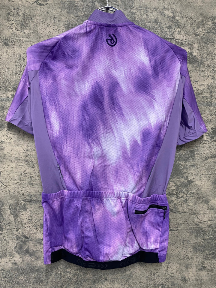 JV964 レリック reric Fuzzy Womens Standard Jersey 半袖サイクルジャージ レディース M 紫