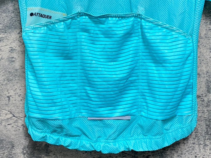 JZ088 アタッカー ATTAQUER 半袖 サイクルジャージ 水色 S