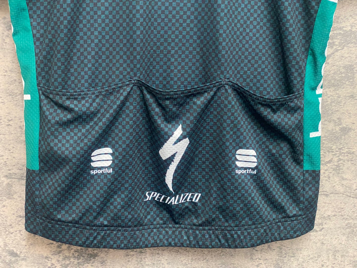 JN355 スポーツフル sportful 半袖 サイクルジャージ 深緑 XL BORA