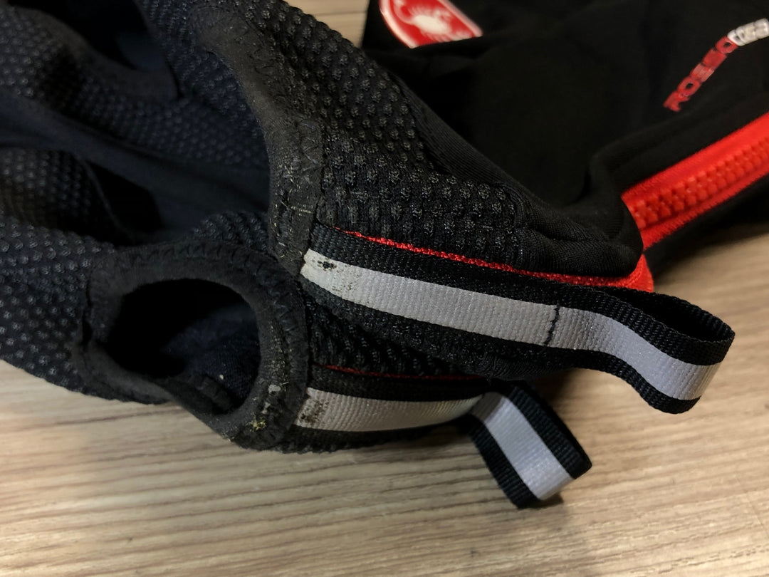 JS397 カステリ CASTELLI シューズカバー 黒 M 裏起毛 GORE TEX INFINIUM