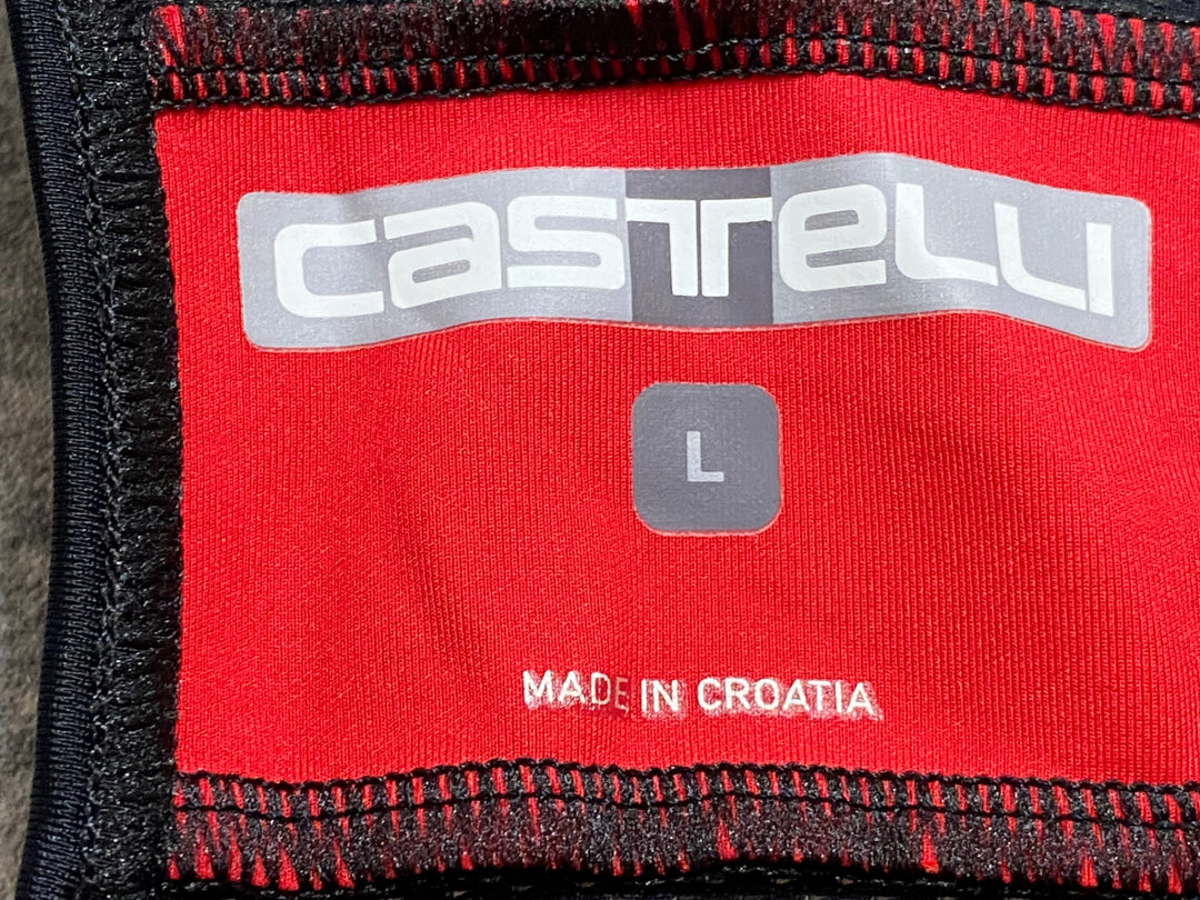 KB225 カステリ CASTELLI ビブショーツ 黒 L