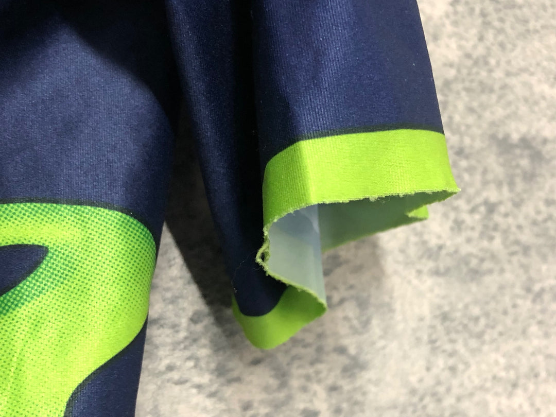 JS497 エンデュラ ENDURA 半袖 サイクルジャージ 濃紺 サイズ不明 movistar ※タグ切れ