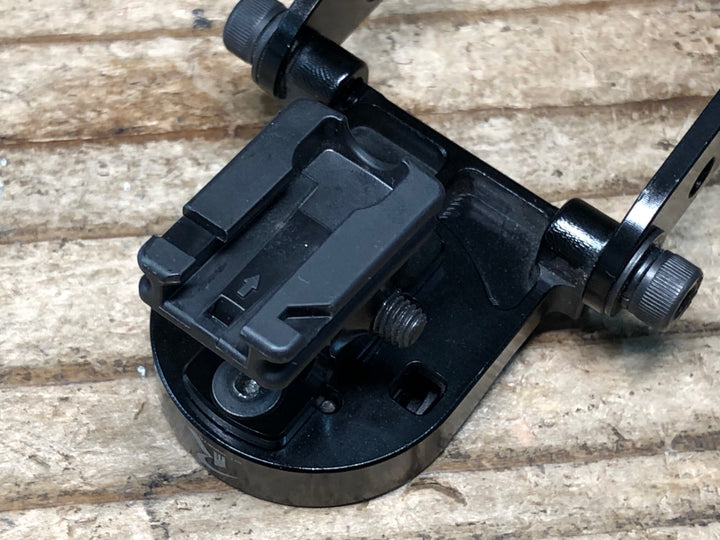 JN527 レックマウント REC-MOUNTS 両持ち サイコンマウント Φ31.8 ガーミン キャットアイ用ライトマウント付き