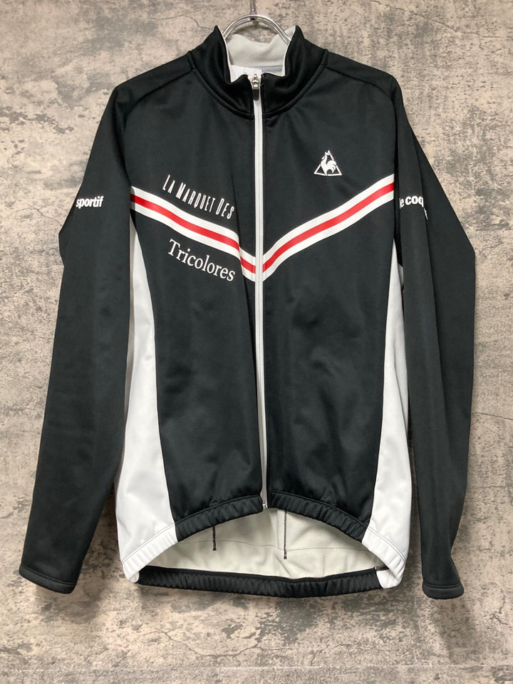 JU246 ルコックスポルティフ le coq sportif 裏起毛 サイクルジャケット 黒 L 裏起毛