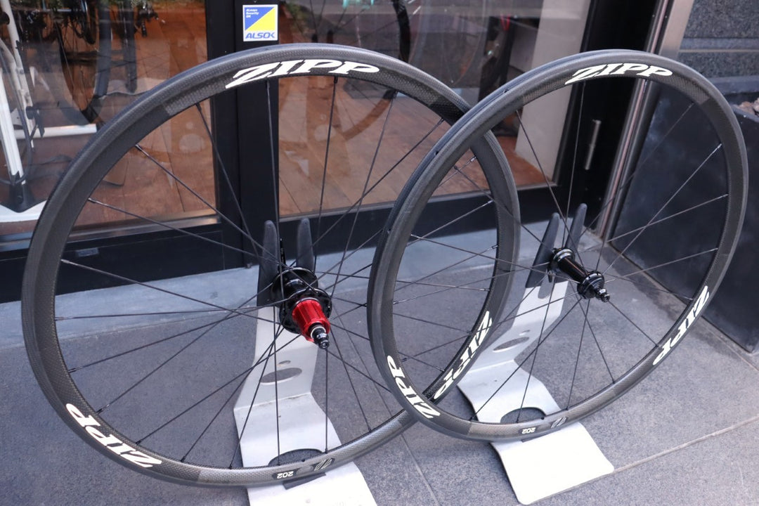 ジップ ZIPP 202 Tubular カーボン チューブラー ホイールセット シマノ12/11S 【東京南麻布店】