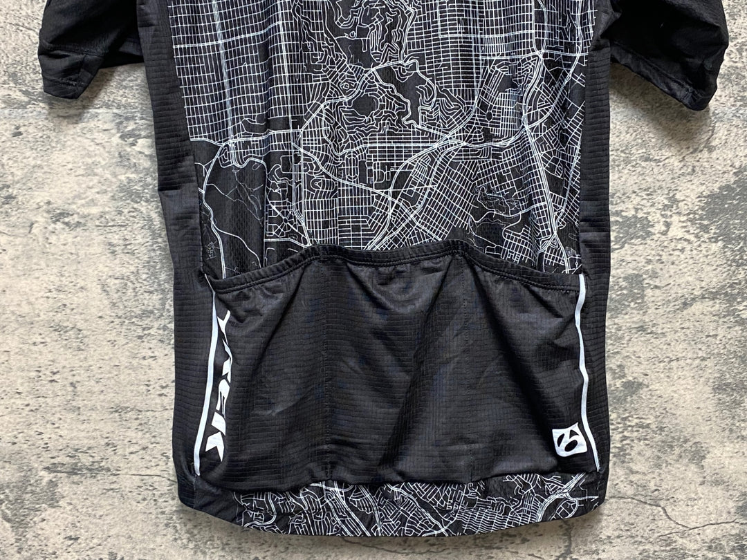 KH485 ボントレガー BONTRAGER 半袖 サイクルジャージ S 黒