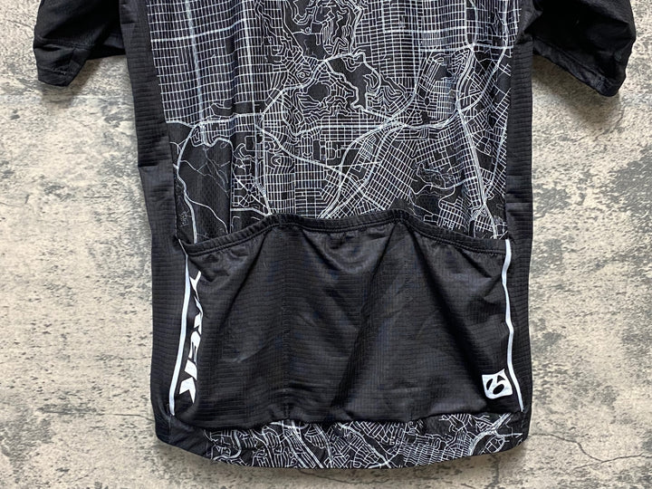 KH485 ボントレガー BONTRAGER 半袖 サイクルジャージ S 黒