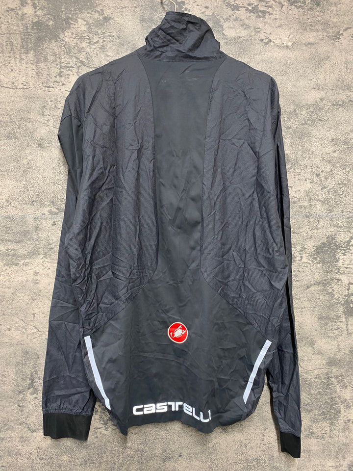 KB212 カステリ CASTELLI 長袖 ジャケット グレー XL ※ロゴ劣化