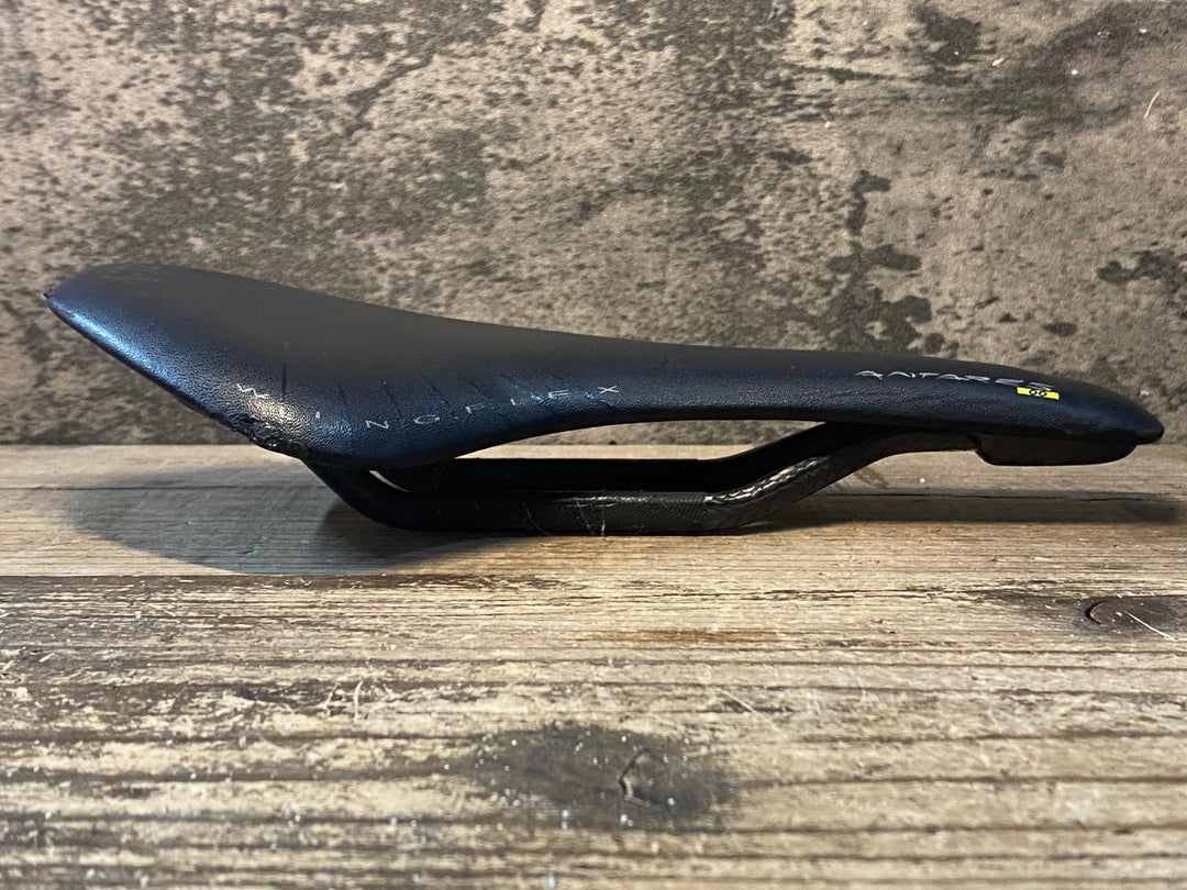 JO971 フィジーク fizik アンタレス ANTARES 00 サドル カーボンレール 140mm 黒 ※破れあり