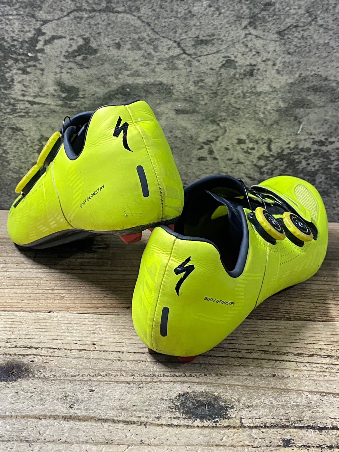 KH648 スペシャライズド SPECIALIZED S-WORKS RD ビンディングシューズ 黄 EU42