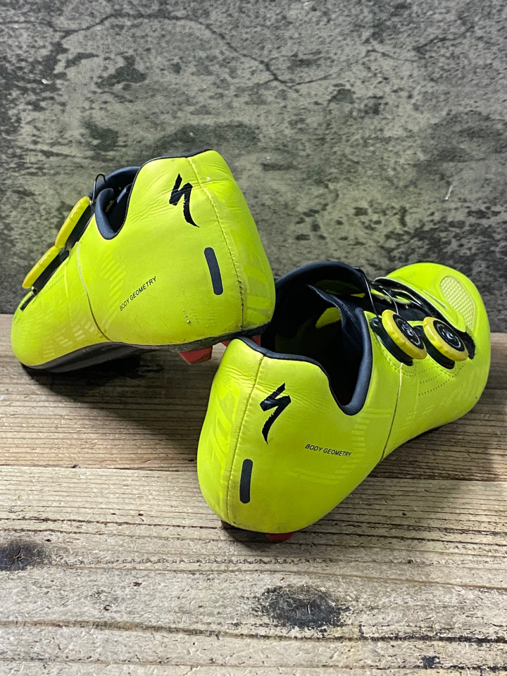 KH648 スペシャライズド SPECIALIZED S-WORKS RD ビンディングシューズ 黄 EU42