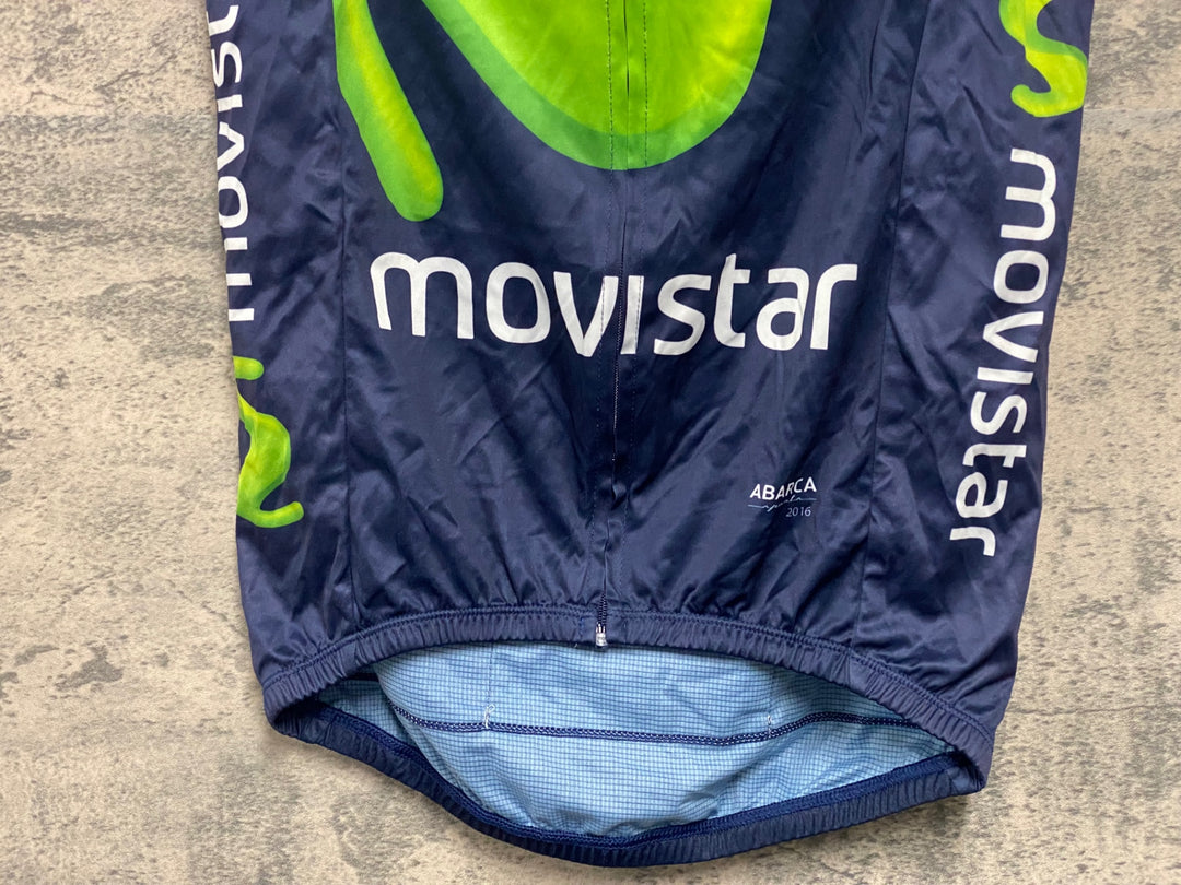 JS487 エンデュラ ENDURA ジレ サイクルベスト 濃紺 サイズ不明 movistar ※タグ切れ