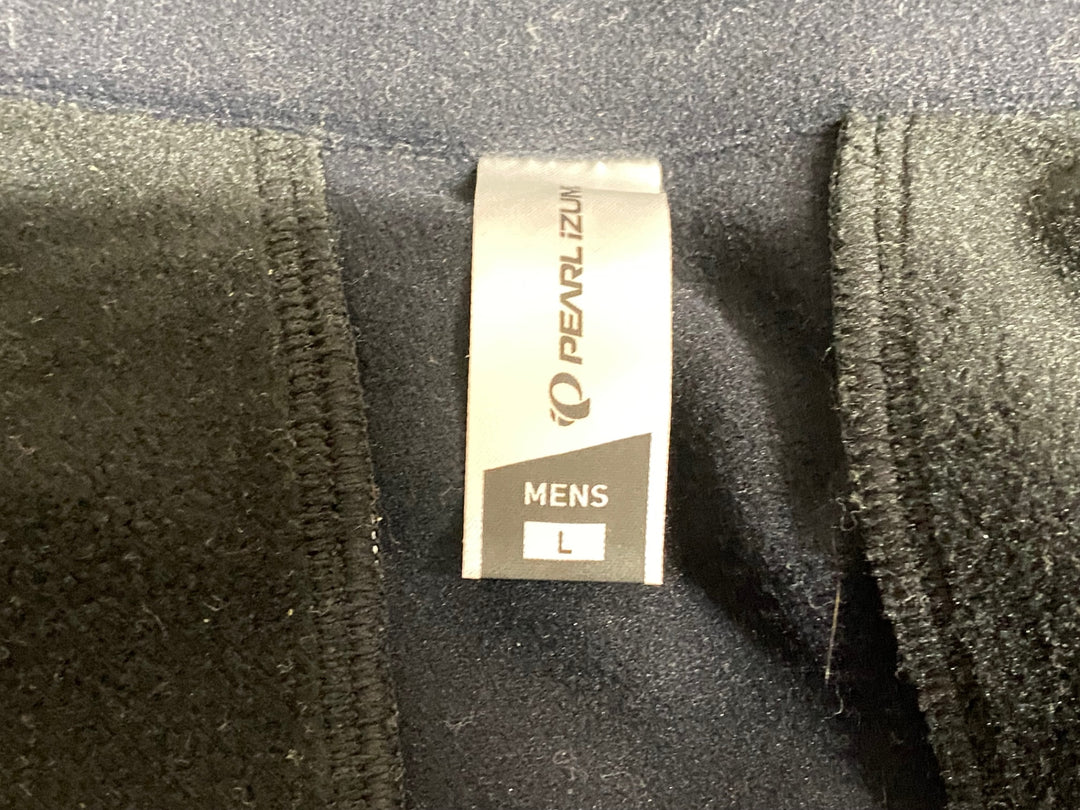 KJ829 パールイズミ PEARL iZUMi 長袖 サイクルジャケット 黒 MEN'S L 裏起毛 赤タグ