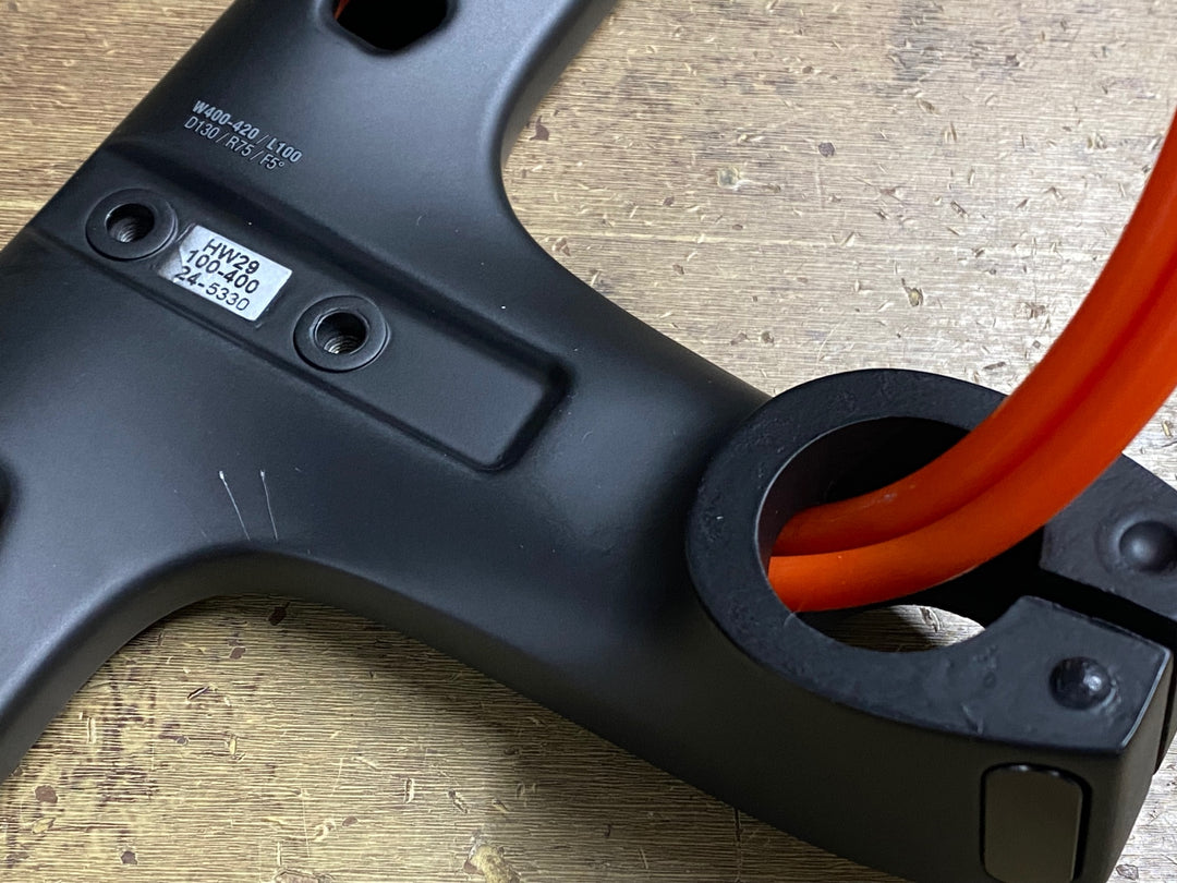 KA015 フォルツァ FORZA CIRRUS PRO ステム一体型 カーボン ドロップハンドル ブラケット/エンド部C-C400/420mm ステム長100mm