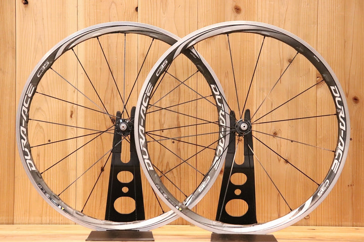 シマノ SHIMANO デュラエース DURA-ACE WH-9000 C35 CL アルミ/カーボン クリンチャー ホイールセット シマノ 11S/12S ナローリム 15C 【芦屋店】