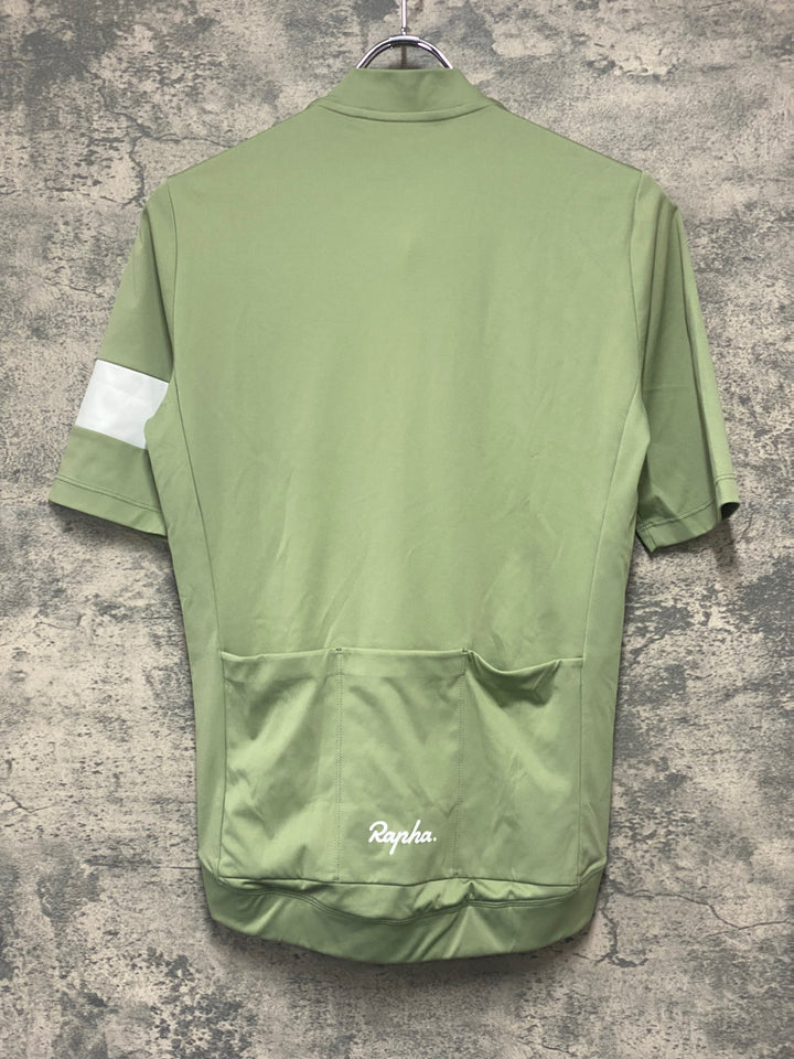 JZ018 ラファ Rapha CORE JERSEY 半袖 サイクルジャージ 緑 S