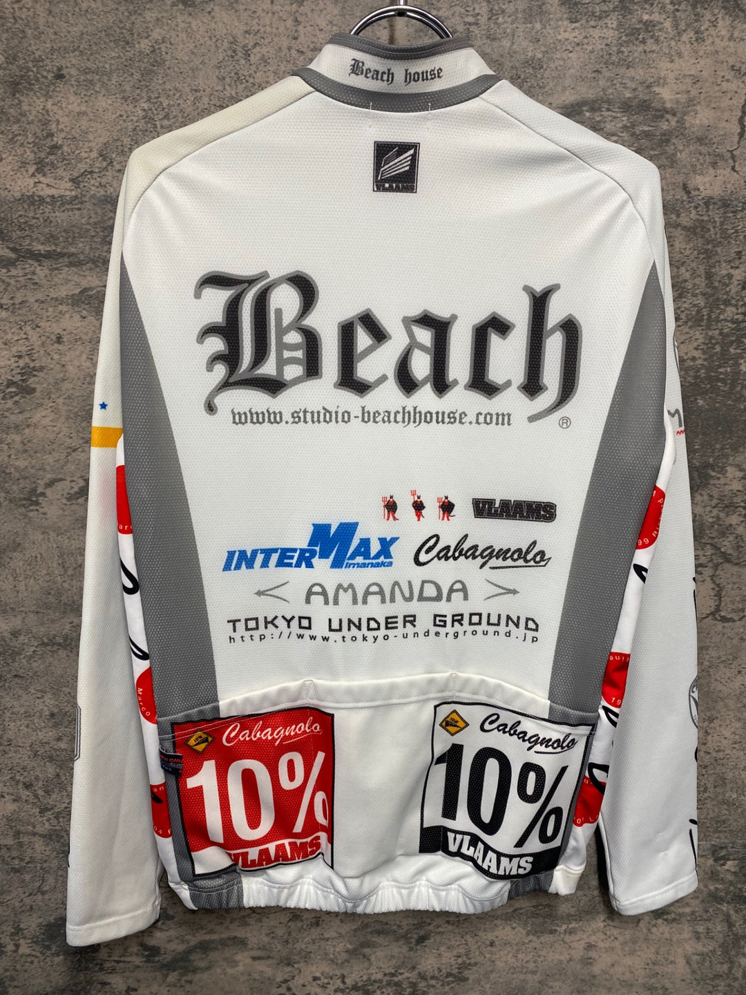 JT528 パールイズミ PEARL iZUMi 長袖 サイクルジャージ 白 M 裏起毛