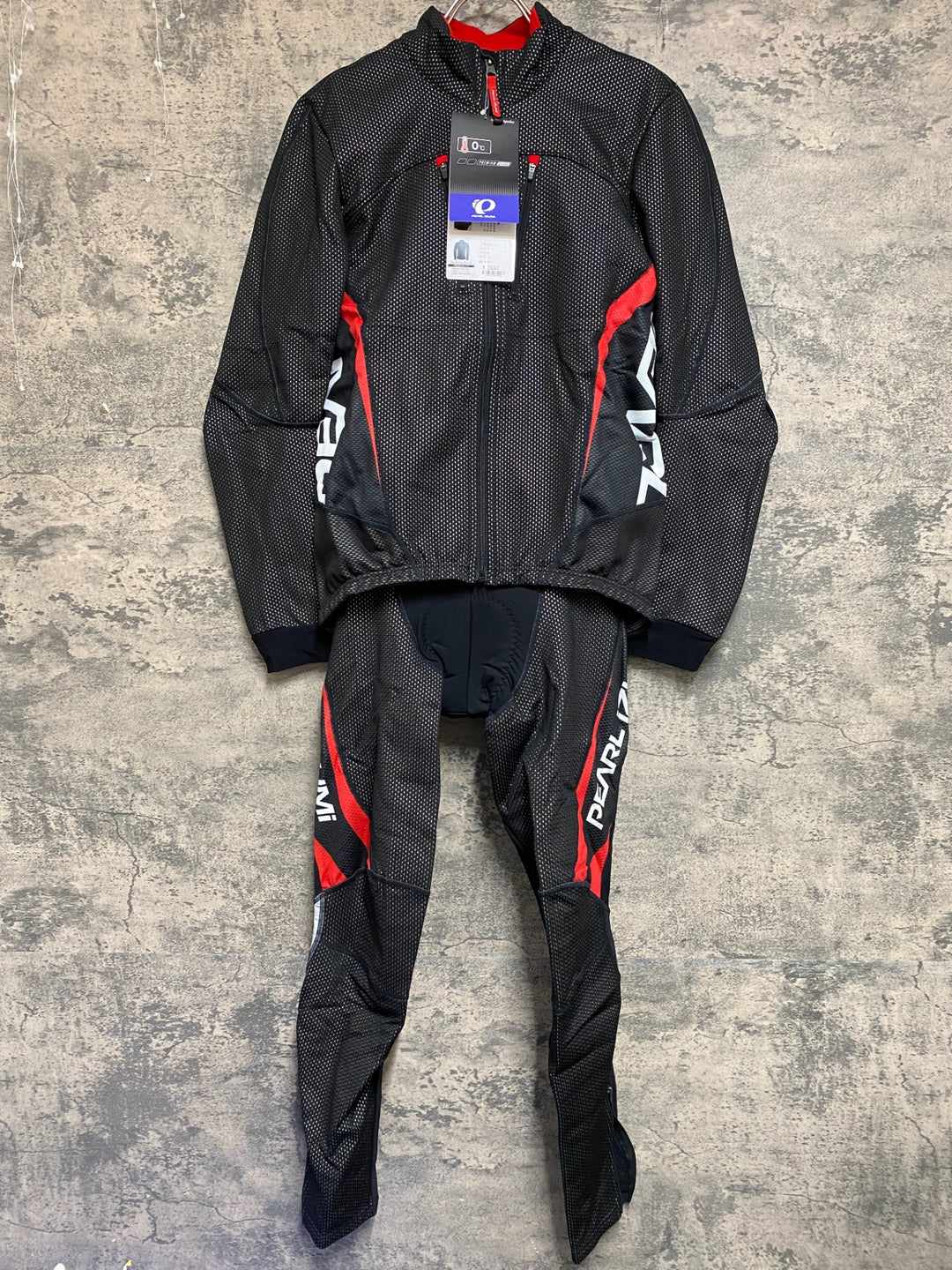 JR468 パールイズミ PEARL iZUMi 長袖 サイクルジャケット L 黒赤