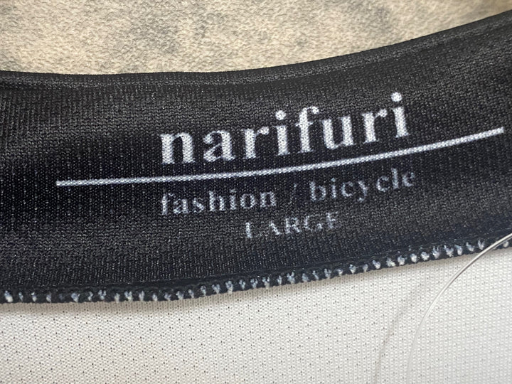 JY667 ナリフリ narifuri NFKS-01 半袖 サイドジップ サイクルジャージ 白 L
