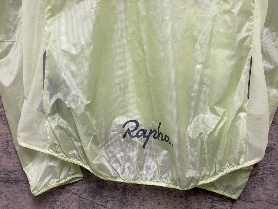 KG835 ラファ Rapha WOMEN’S BREVET WIND JACKET 長袖 ウインドブレイカー 黄緑 S レディース