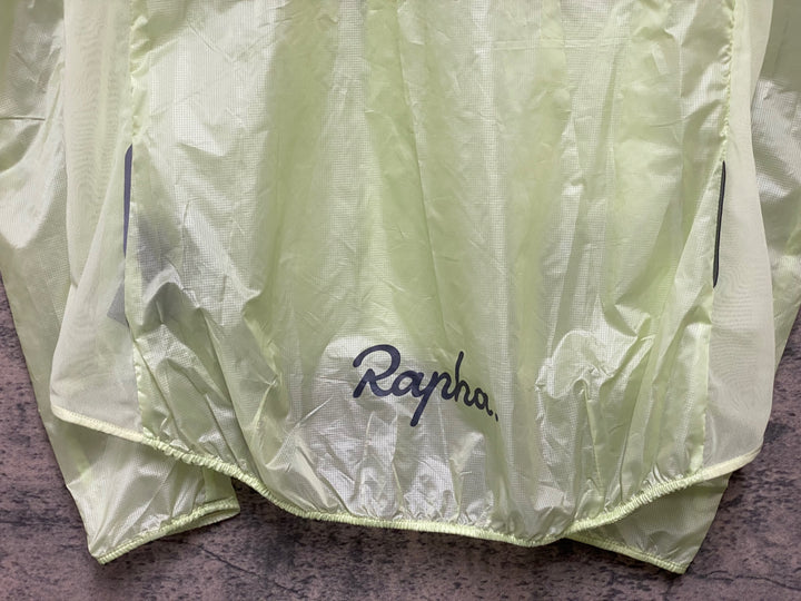 KG835 ラファ Rapha WOMEN’S BREVET WIND JACKET 長袖 ウインドブレイカー 黄緑 S レディース
