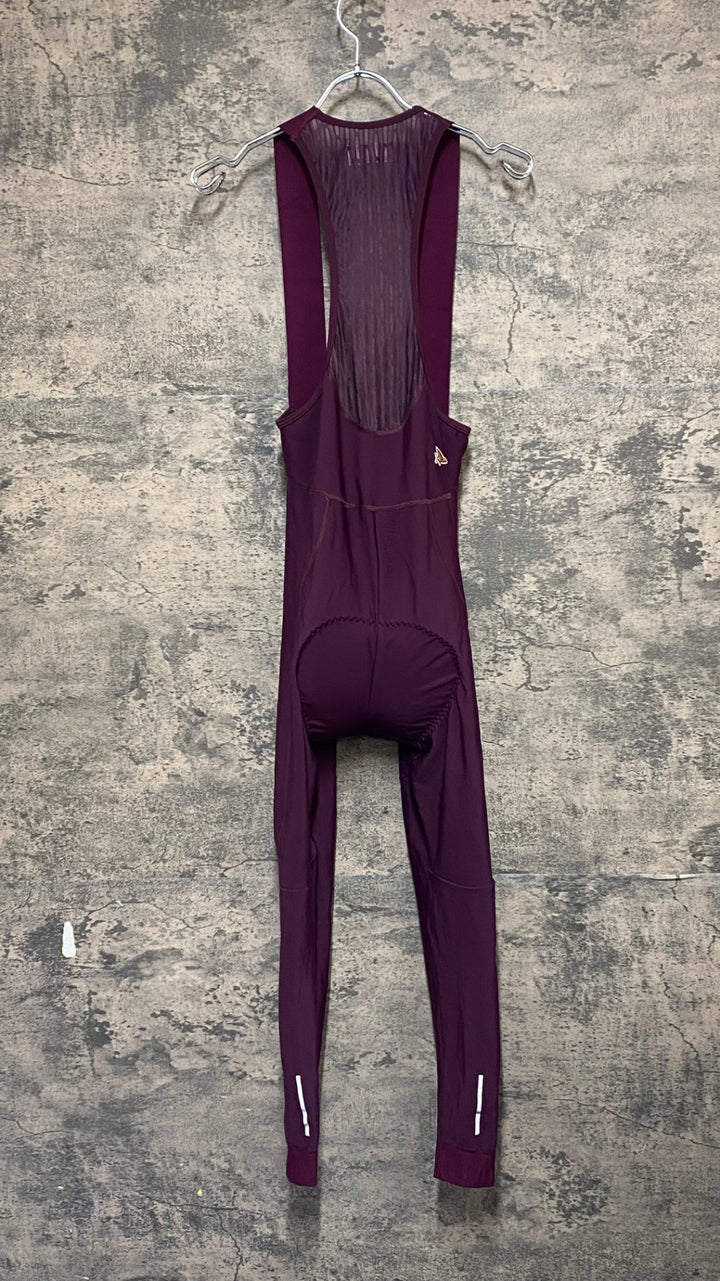 KO631 カフェドシクリステ Cafe du Cycliste MARIE ビブタイツ S ワインレッド 裏起毛 ※擦れあり、タグカット