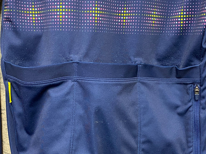 KM423 ラファ Rapha MEN'S LONG SLEEVE CORE JERSEY 長袖 サイクルジャージ 紺 S 裏起毛