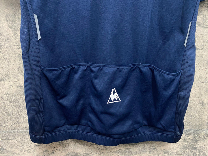 KG698 ルコックスポルティフ le coq sportif 半袖 サイクルジャージ 紺 M