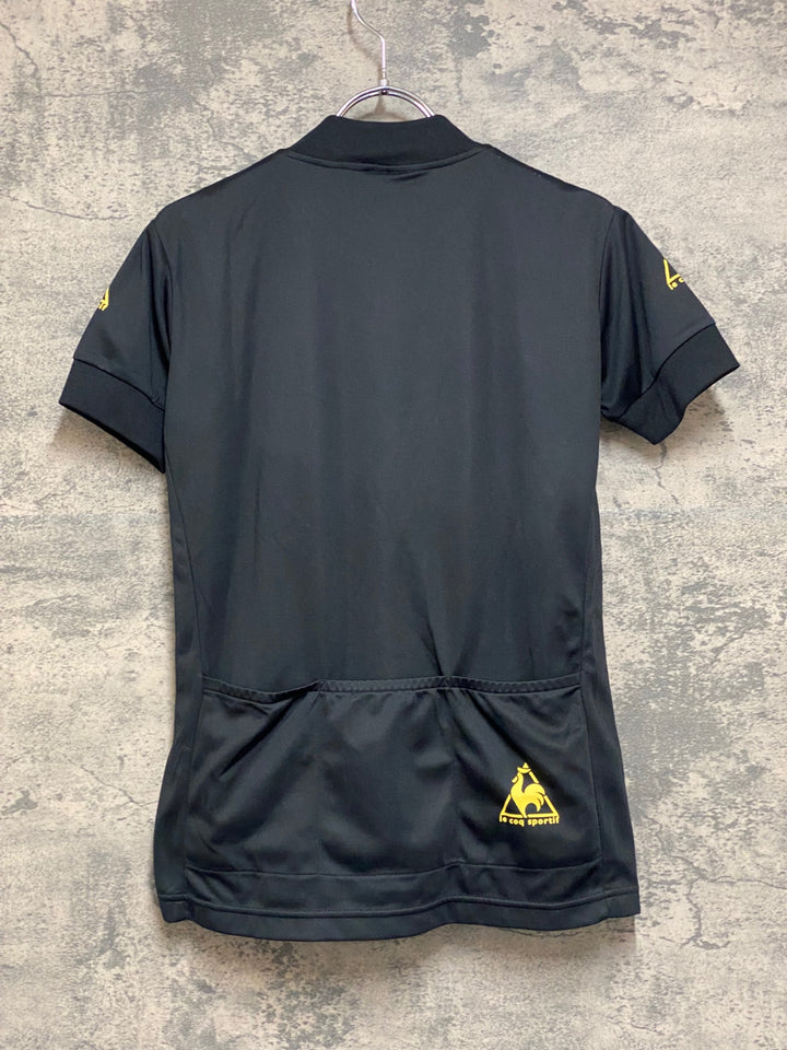 JP365 ルコックスポルティフ le coq sportif 半袖 サイクルジャージ 黒 S
