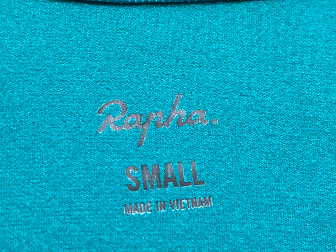 JW053 ラファ Rapha CORE LONG SLEEVE JERSEY 長袖サイクルジャージ ターコイズ S 裏起毛
