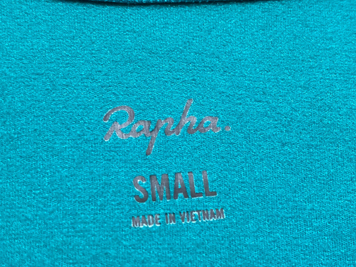 JW053 ラファ Rapha CORE LONG SLEEVE JERSEY 長袖サイクルジャージ ターコイズ S 裏起毛