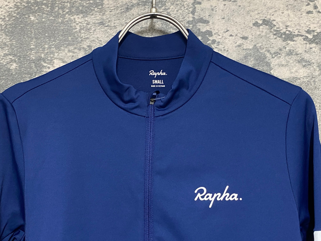 KA478 ラファ Rapha MEN'S CORE THERMAL LONG SLEEVE JERSEY 長袖 サイクルジャージ 濃紺 S