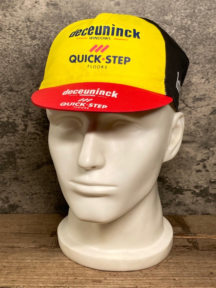 JH848 フェルマルク vermarc サイクルキャップ 黄 黒 ワンサイズ QUICK STEP