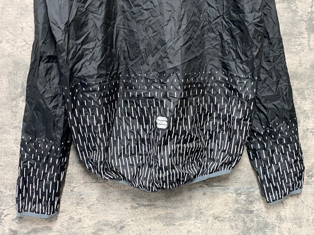 KD153 スポーツフル sportful 長袖 ウィンドブレーカー 黒 XL
