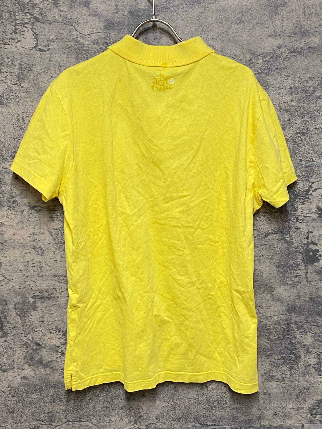 JO862 ルコックスポルティフ le coq sportif 半袖 ポロシャツ 黄 L Le Tour de France