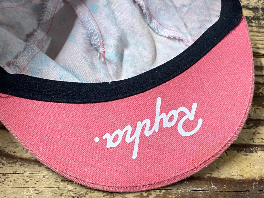 KH656 ラファ Rapha EF EDUCATION TIBCO-SVB CAP サイクルキャップ ピンク ※タグカット
