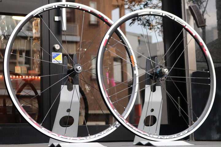 カンパニョーロ Campagnolo ゾンダ ZONDA MEGA G3 15C アルミ クリンチャー ホイールセット シマノ11/12s 未使用品 【東京南麻布店】