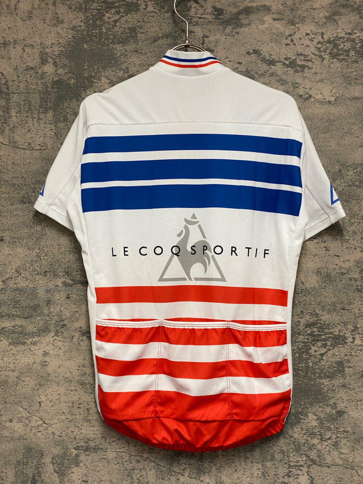 KG650 ルコックスポルティフ le coq sportif 半袖 サイクルジャージ 白 S